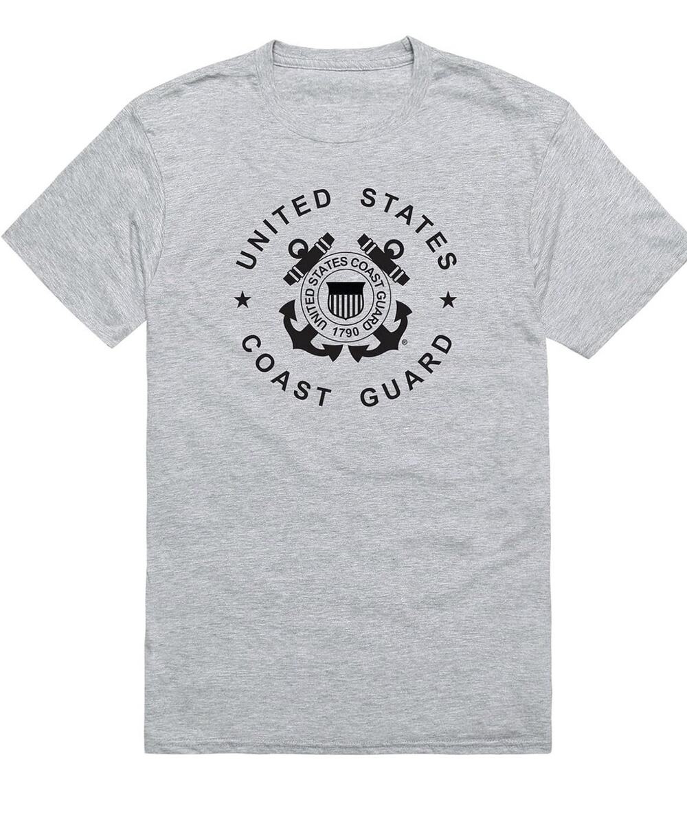 US Coast Guard T-Shirt Rapid Dominance USCG Military Licensed Gray Small